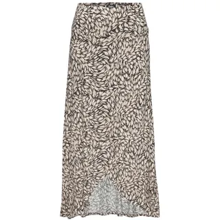 Buffalo Maxirock Damen Schwarz/Taupe Bedruckt 36