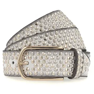 B.belt Zoe Leder weiß/gold 95 cm