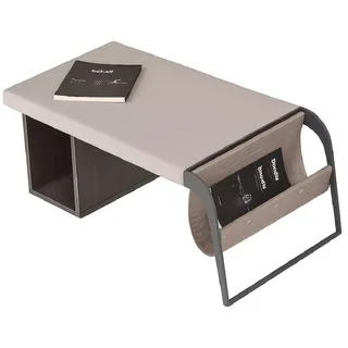 Xlmoebel Couchtisch Luxuriöser Designertisch aus Holz und Glas für das Arbeitszimmer (1-St., Couchtisch), Hergestellt in Europa beige