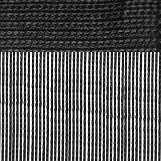 arsvita Fadenvorhang Prince, Größe: 90x250cm, Farbe: schwarz - Schwarz