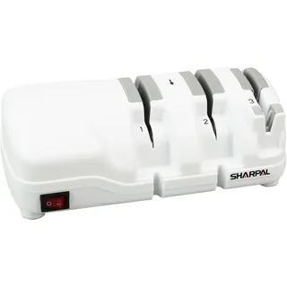 SHARPAL 198H Elektrischer Messerschärfer, Diamant schärfsystem (325/1000 Körn)&Keramik Schlitz für Doppelter Klinge&Wellenschliff, Schnelle Rasiermesser-scharfe Ergebnisse