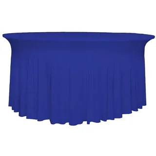 Gastro Uzal Runde Deluxe-Tischhusse (Blau, 150cm)