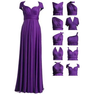 72styles Infinity Brautjungfernkleider,Abendkleid Damen lang,Wickelkleid - Einheitsgröße