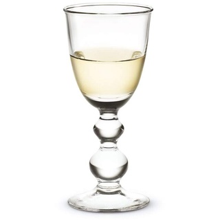 Holmegaard Weißweinglas 13 cl Charlotte Amalie aus mundgeblasenem Glas, klar