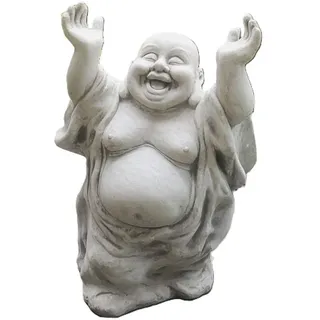 Schöner Buddha aus Steinguss perfekt für den Garten die Terrasse oder den Vorgarten ist Frostfest Witterungsbeständig und Neu 80cm H, JA-BUDDHA