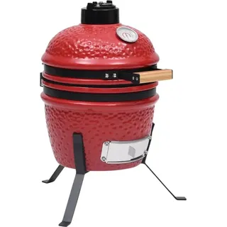 "WINTER SALE"2-in-1 Kamado-Grill Smoker Keramik 56cm Rot Promotion798331 - Gasgrills - Rot