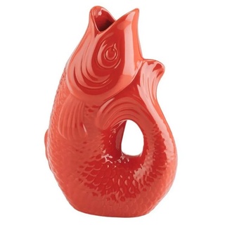 Giftcompany Dekovase Monsieur Carafon Vase / Karaffe Fisch S coral red 1,2l (Vase / Karaffe) bunt