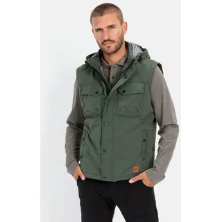 camel active Funktionsweste mit abnehmbarer Kapuze Weste_Outdoor-Weste grün 56