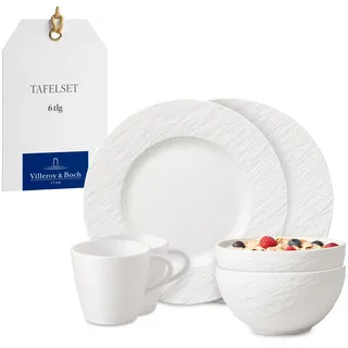 Villeroy & Boch Manufacture Rock Frühstücks-Set 6-tlg. weiß
