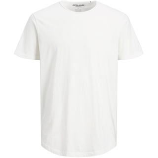 Jack & Jones Herren Rundhals T-Shirt JJEBASHER Regular Fit Regular Fit Weiß Reg 12182498 M