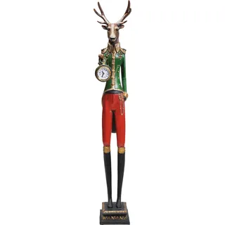 Kare Design Gentleman Deer Tischuhr modern, Hirsch, Deko Objekt, Accessoire, 72x14x12,5cm