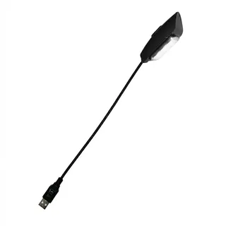 Infitronic IN3LED1USB USB-Schwanenhalsleuchte, 3 SMD-LEDs, 6500K Kaltweiß, flexibel 216mm, als Tastaturlampe & Leselampe mit Schalter für PC, Laptop, Mischpult & Rack, 0,18W