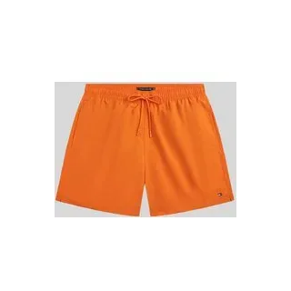 Regular Fit Badehose mit Logo Stitching, Orange, XL