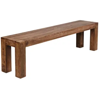 KADIMA DESIGN Sitzbank MUMBAI Braun 160 x 45 x 35 cm
