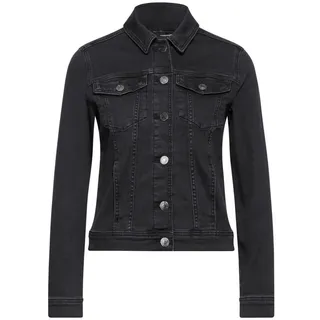 STREET ONE Damen A212214 Jeansjacke Look, Black Washed, 34 - 34