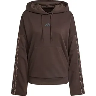 adidas Hoodie Leopard Print Aurora Coffee/Multicolor L