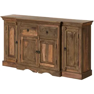 MASSIVMOEBEL24.DE Sideboard 160 x 85 x 40 cm Grau