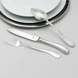 Wilkens Silberbesteck Set 30-teilig Tulipan in 925 Sterlingsilber Tafelbesteck