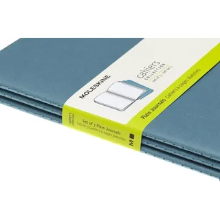 Moleskine Cahier Large/A5, 3er Set, Blanko, Lebhaftes Blau