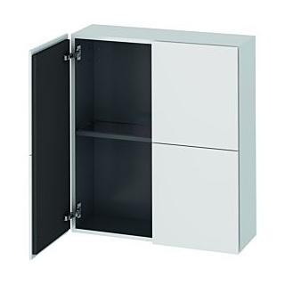 Duravit L-Cube Halbhochschrank LC116701818 70x24,3x80cm, 2 Türen, weiß matt
