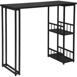 Woltu Bartisch 120 x 50 x 105 cm Schwarz