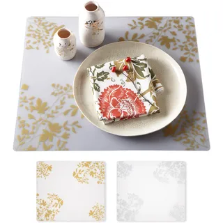 Modern Twist MT 002775 Jardin Tischset, Silikon, Gold, 40 x 30 x 1,12 cm