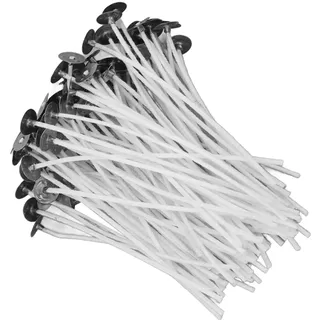 Kerzendocht,100 Stück Kerzendochte Kerzen Kerzendocht 100 Pieces 12x1.3cm Pre Waxed Candle Wicks Low Smoke Cotton White for Candle Making DIY