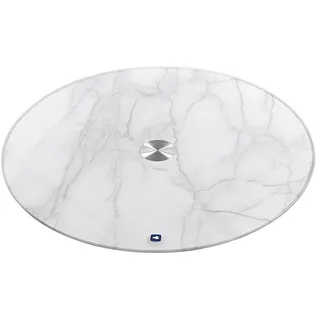 LEONARDO Platte Marble 33 cm Glas Weiß