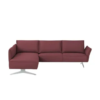 KOINOR Ecksofa  Vineto ¦ rot ¦ Maße (cm): B: 272 H: 83 T: 207.0