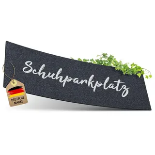 ElbFuchs Fußmatte Schuhparkplatz, Waschbare & Rutschfeste Indoor-Schuhmatte, Schmutzfangmatte für Flur & Eingang 75 cm x 30 cm