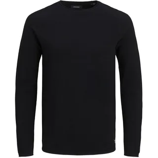 JACK & JONES Strickpullover Hill in schwarzem Black-XS