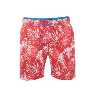 riverso Herren Badehose RIVKai Regular Fit Regular Fit Rot Rot Bright Blau XXL