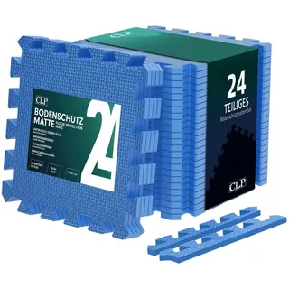 CLP Bodenschutzmatten 30x30 cm, blau/24er-Set