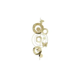 HOME STORY Wanddekoration mit Schmetterlinge   , gold , Edelstahl,Metall , Maße (cm): B: 42,5 H: 3,8
