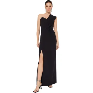 Trendyol Damen Maxi-Shift-Abendkleid, regulär, gewebt, Schwarz, 62 - 62