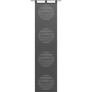 Neutex for you! Schiebegardine Padova (1 St), Schlaufen, halbtransparent, Scherli, Inkl. Zubehör grau 57 cm x 295 cm