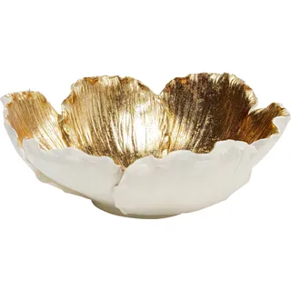 Kare DESIGN Schale Flower Bloom Ø 25,4 cm Polyresin Weiß M (Medium)