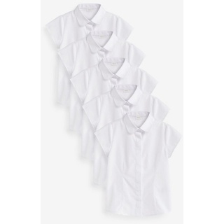 Next Kurzarmbluse 5er-Pack Kurzärmelige Hemden (5-tlg) weiß 164 (14 J.)