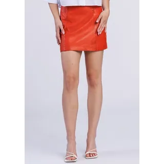 Freaky Nation Lederrock Skirt-FN orange L(40)
