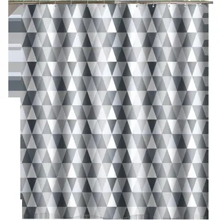 Duschvorhang 200 X 220 Cm (200 X 220 Cm Breite, 220 Cm Höhe), Wasserdichtes Polyestergewebe, Antibakteriell, Schimmelresistent, Waschbar