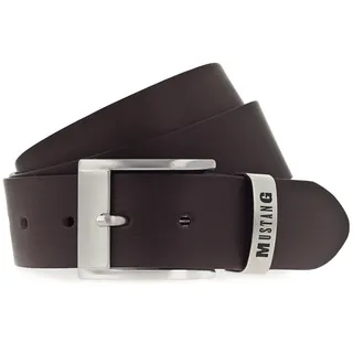 Mustang Herrengürtel Leder 4 cm Braun 80