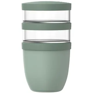 Mepal Müslibecher 3-teilig Ellipse Nordic sage 0,5 l + 2 x 0,2 l