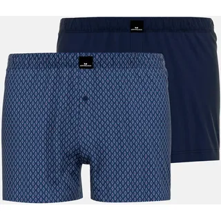 Götzburg Boxershorts kariert blau 5 2er Pack