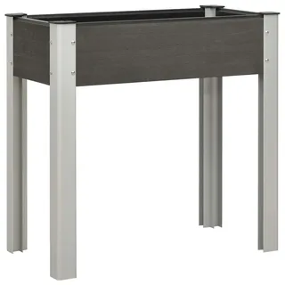 furnicato Garten-Hochbeet 75 x 40 x 75 cm Grau