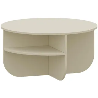 [en.casa] Reykhon Sandfarben Holz 80 x 41 cm