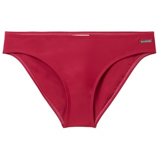 TOM TAILOR Damen Basic Bikini-Slip, rot, Uni, Gr. 40