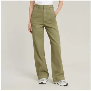 G-STAR Chinohose Deck 2.0 High Loose Chino wmn mit Paspeltaschen grün 28
