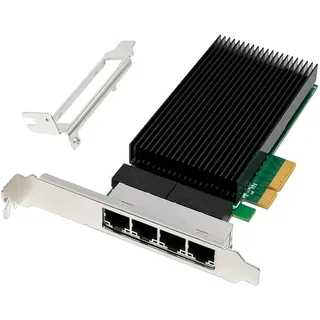 MicroConnect Network Card PCIe x4 I226-T4 Quad-25G RJ45