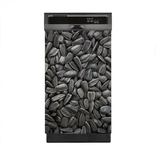 Magnete Dekorative 45x70 cm Küche Magnetmatte Spülmaschine - Schwarze Sonnenblumen kerne