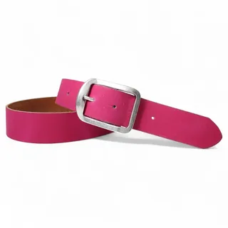 FRONHOFER Hüftgürtel Damen Rindsleder breit (1-St) Retro, für Jeans rosa Körperumfang 85 cm / Gesamtlänge 100 cm